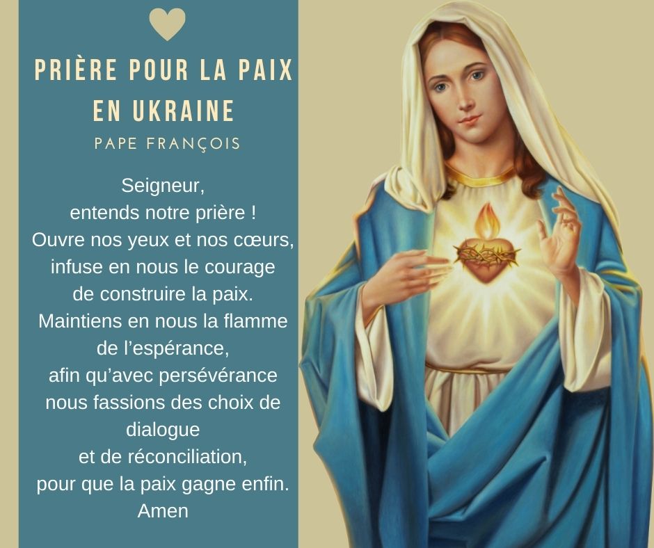 25 mars, jour de l’Annonciation à Marie : le pape consacrera l’Ukraine et la Russie au Cœur immaculé de Marie