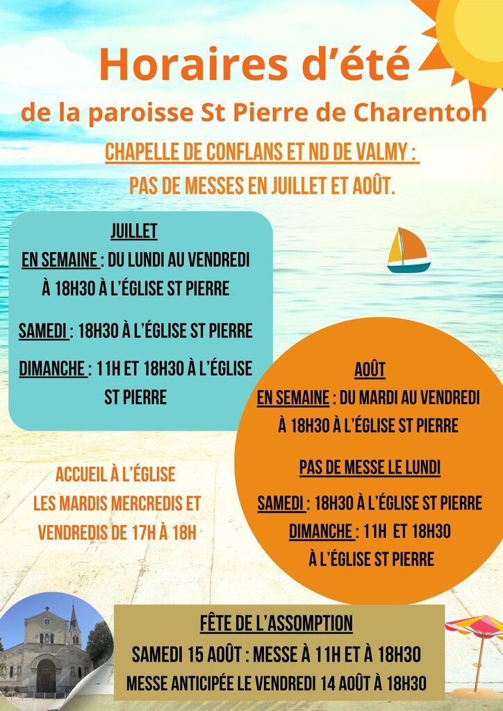 Horaires d&rsquo;été à St Pierre