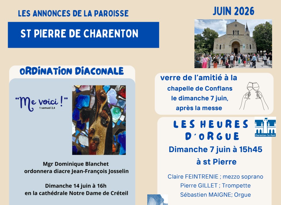 Annonces du Mois de Juin